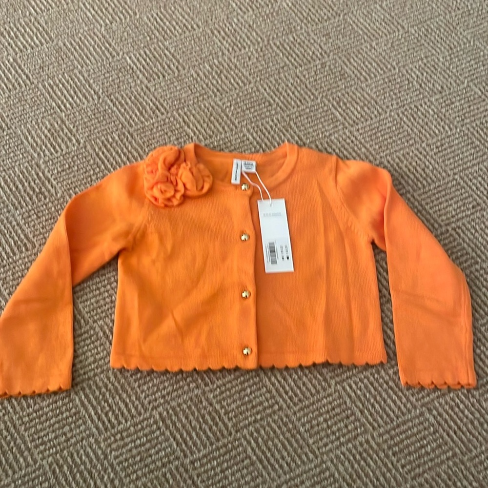Orange Janie and Jack sweater